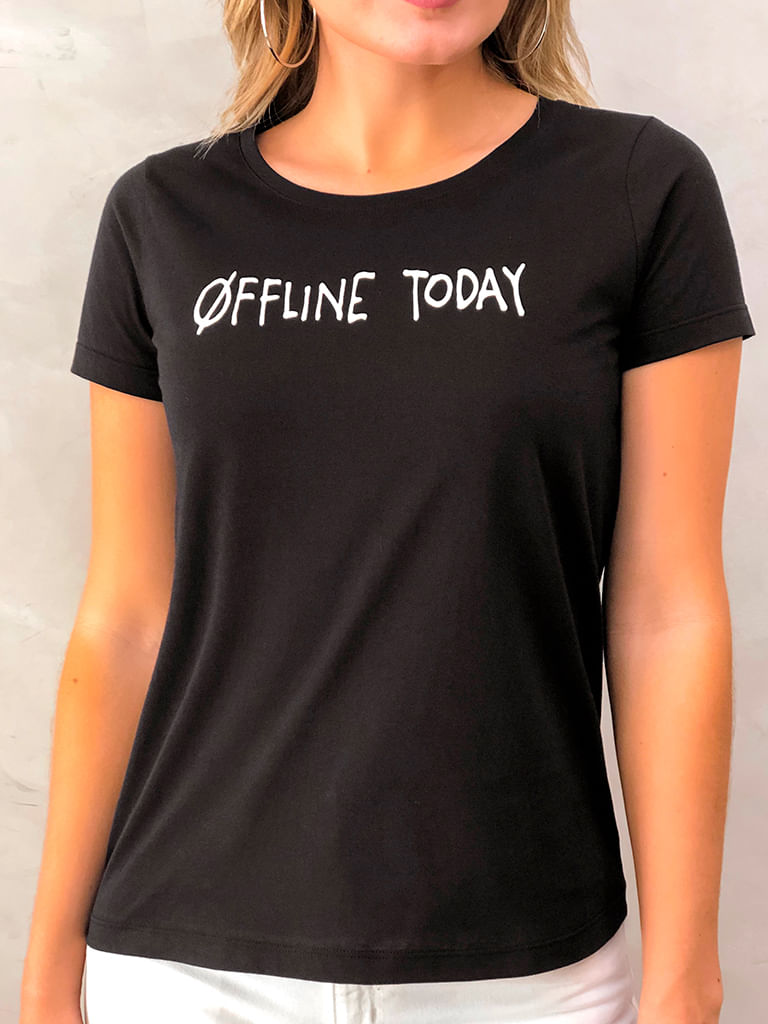 T-shirt-Offline-Today-Preto