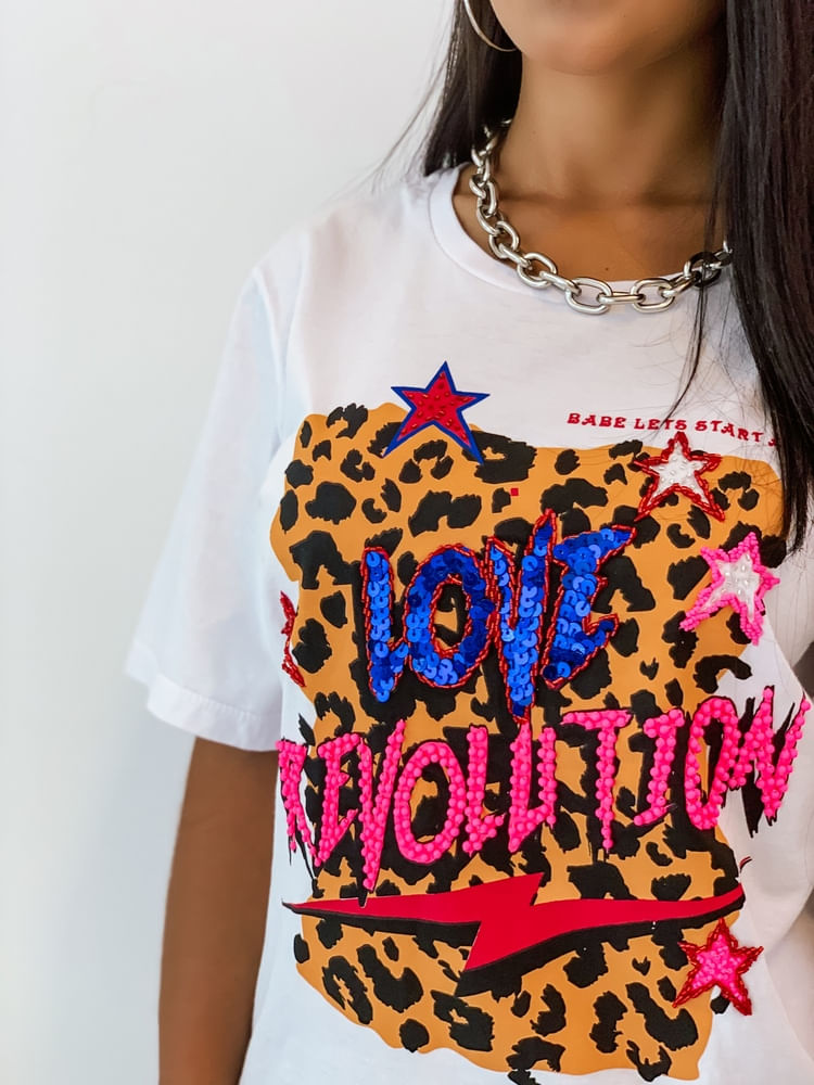 T-Shirt-Love-Revolution-Branca