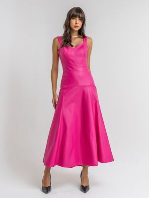 Vestido Benita Rosa Pink Midi Gode Amb